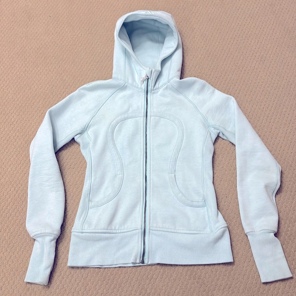 Lululemon Women’s Scuba Full Zip Hoodie Size 6 Light Blue